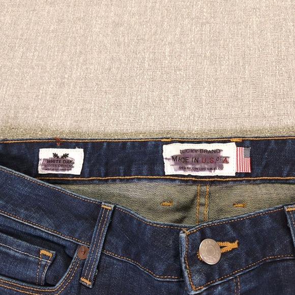 Vtg Lucky Brand Jeans Women 33X33 Blue Dark Wash Lolita Skinny  Mid Rise Stretch - Picture 3 of 10